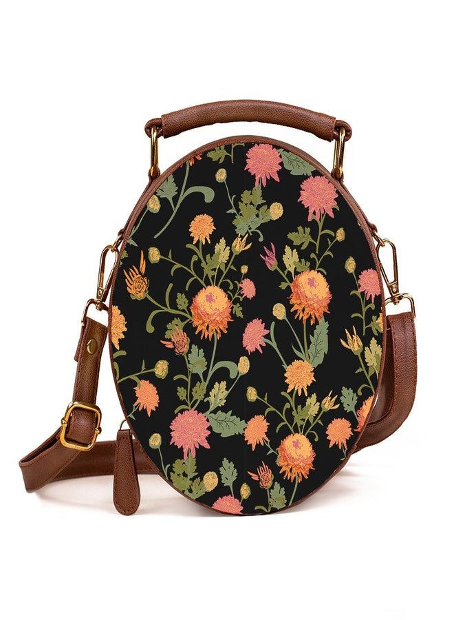 Kalankit Sling Bag for Women | Vegan Leather Crossbody Purse | Compact Everyday Handbag with Adjustable Strap | Stylish Women’s Handbags | Valentine Gift for Wife | Autumn Hues - Image 1